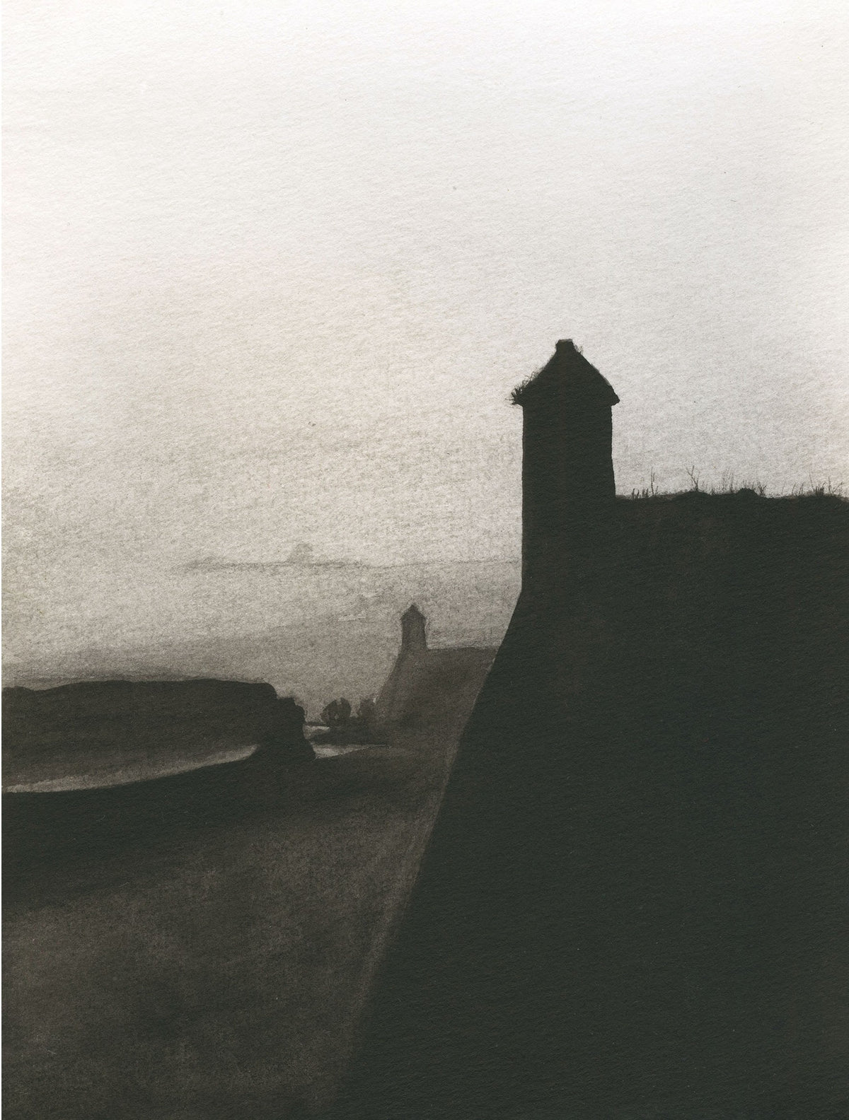 Misty Charles Fort, Kinsale Print