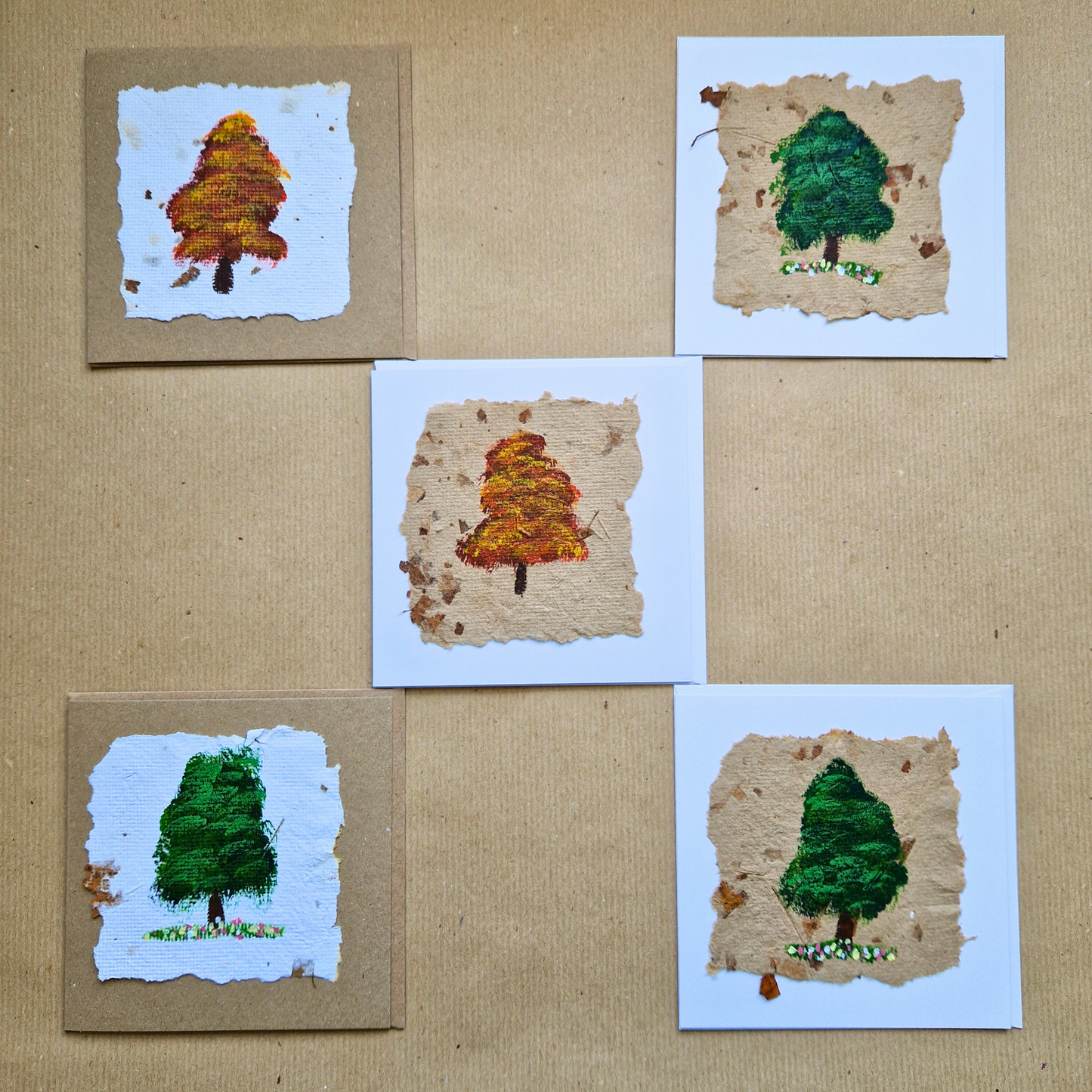 Handmade Cards (5 pack, Assorted)