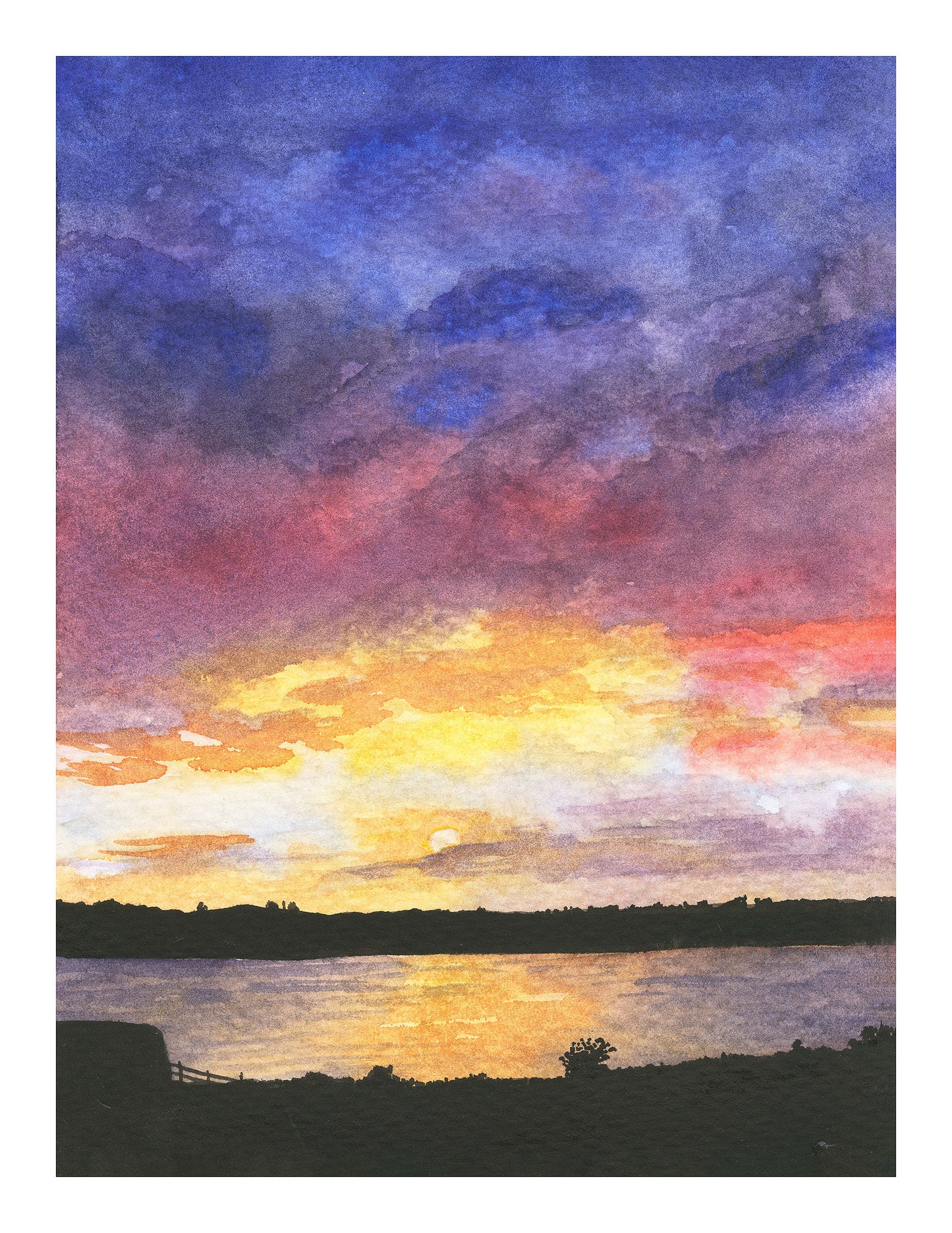 Charles Fort Sunset- Unframed