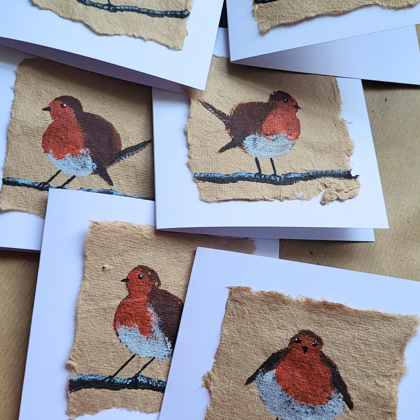 'Little Jim' Handmade Robin Christmas Cards