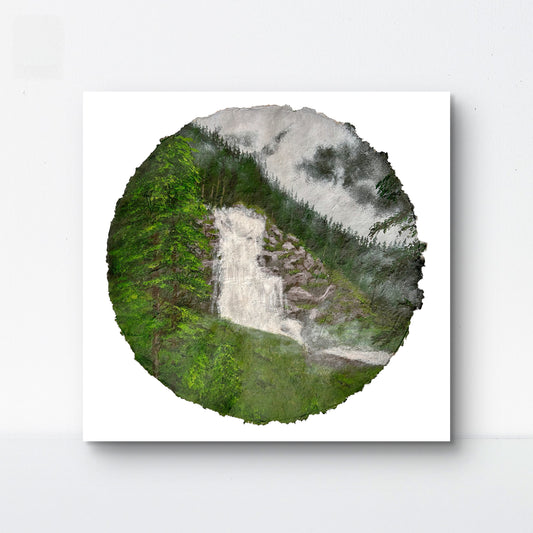 'Waterfall in the Woods' Print